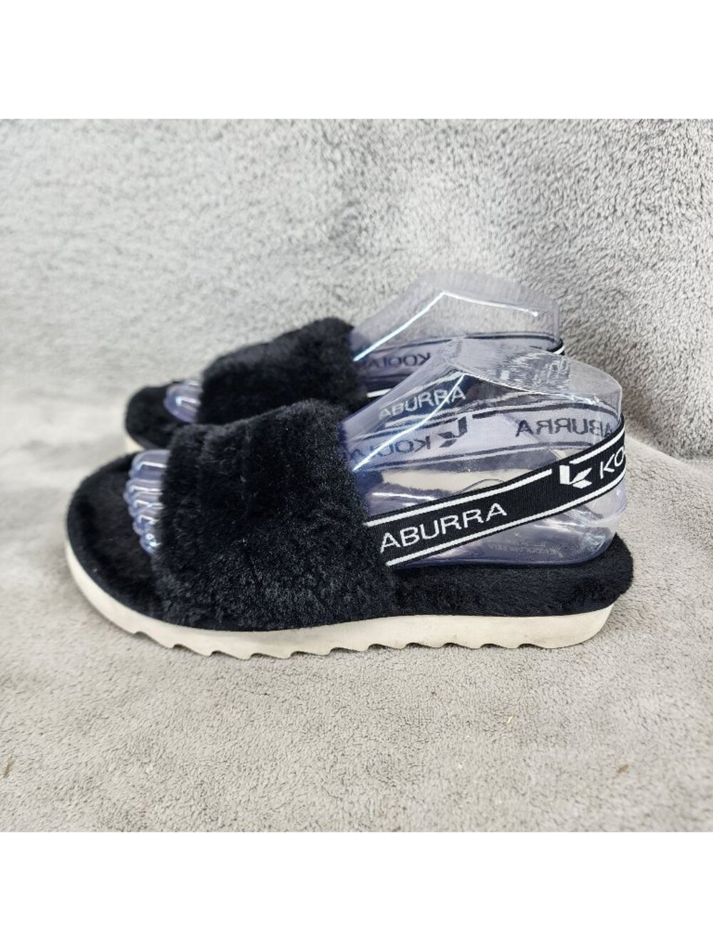 Ugg Shoes Womens Size 6 Koolaburra Black Sheepskin Slippers *Read*